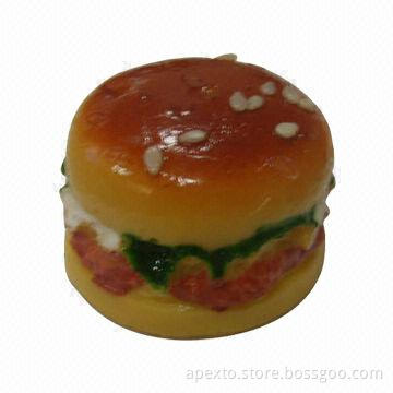 Hamburger Shape USB Flash Drive, Made of PVC Material